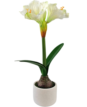 Künstliche Blume Amaryllis weiß 48 cm