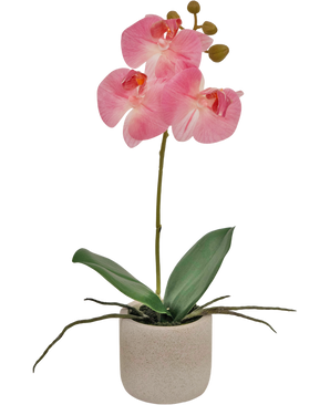 Künstliche Orchidee Real Touch 30 cm rosa