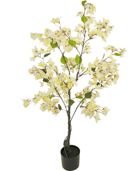 Bougainvillea Kunstpflanze 120 cm weiß