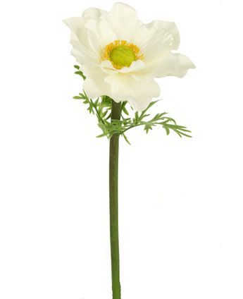 Künstliche Blume Anemone 43 cm weiß