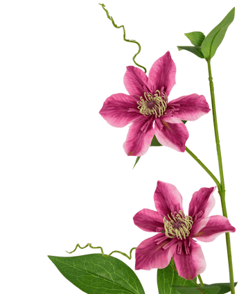 Künstliche Blume Clematis doppelt 78 cm lila