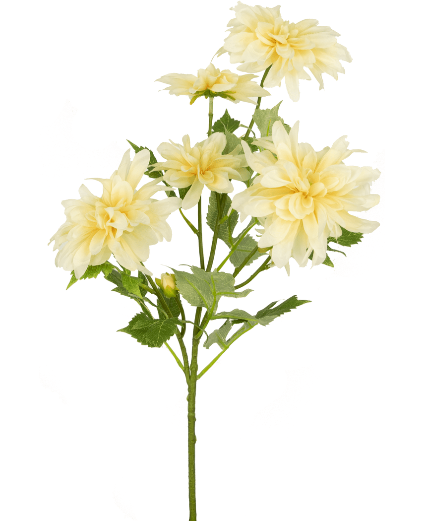 Künstliche Blume Dahlie 60 cm creme