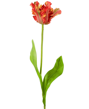 Künstliche Blume Französisch Sittich Tulpe 76 cm rot/gelb