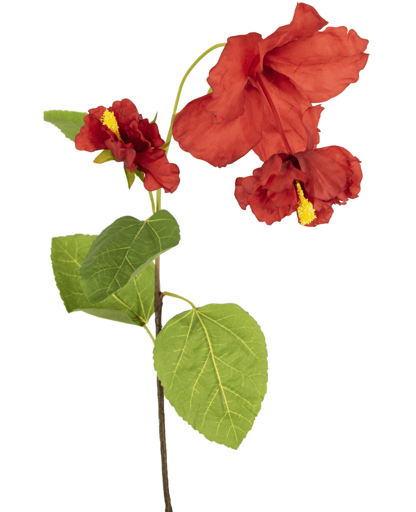 Künstliche Blume Hibiskus 92 cm rot