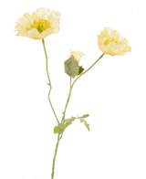 Künstliche Blume Mohn 73 cm creme