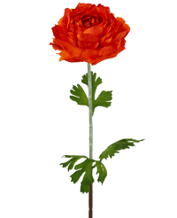 Künstliche Blume Ranunkel 51 cm dunkel orange