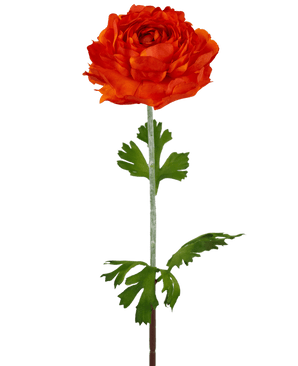 Künstliche Blume Ranunkel 51 cm dunkel orange