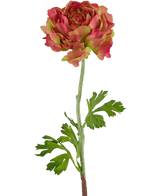 Künstliche Blume Ranunkel 51 cm rosa/grün