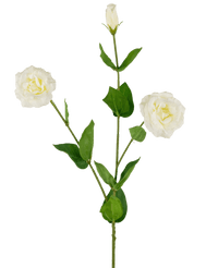 Künstliche Eustoma Real Touch Weiß 72cm