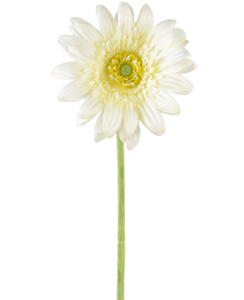 Künstliche Gerbera 53 cm weiß