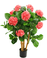 Künstliche Hortensie 85 cm rosa