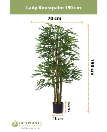 Künstliche Palme Dame 150 cm