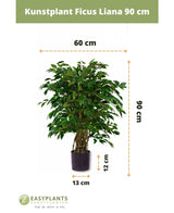 Künstliche Pflanze Ficus Liana 90 cm