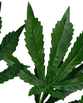 Künstliche Pflanze Hanf Cannabisblätter 120 cm