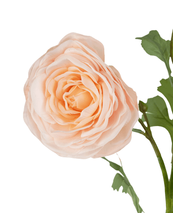 Künstliche Rose "Emine" Real Touch Pfirsich 62cm