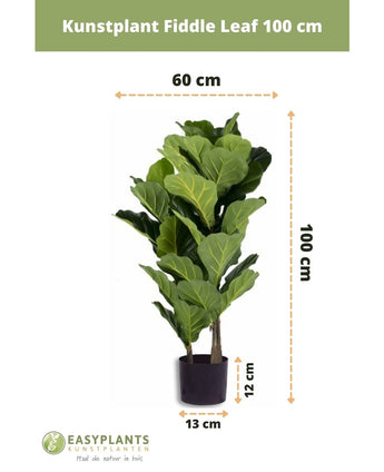 Künstliche Tabakpflanze Ficus Lyrate 100 cm