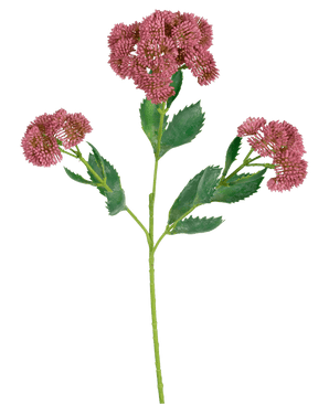 Künstlicher Zweig Sedum 48 cm rot