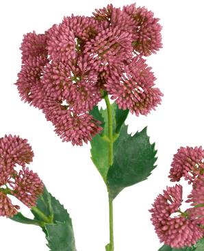 Künstlicher Zweig Sedum 48 cm rot