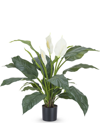 Kunstpflanze Spathiphyllum weiß 85 cm