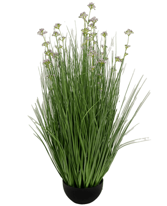 Kunstrasen Lauch Blume Zwiebel Gras Topf 100cm feuerhemmend