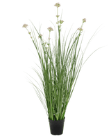 Kunstrasen Lauch Blume Zwiebel Gras Topf 90cm feuerhemmend