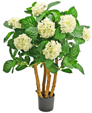 Weiße künstliche Hortensie 85 cm