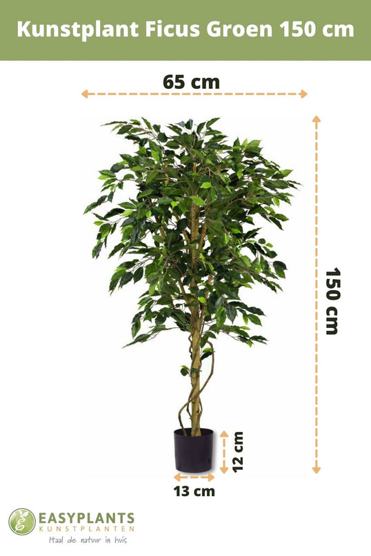 Künstliche Pflanze Ficus Grün 150 cm