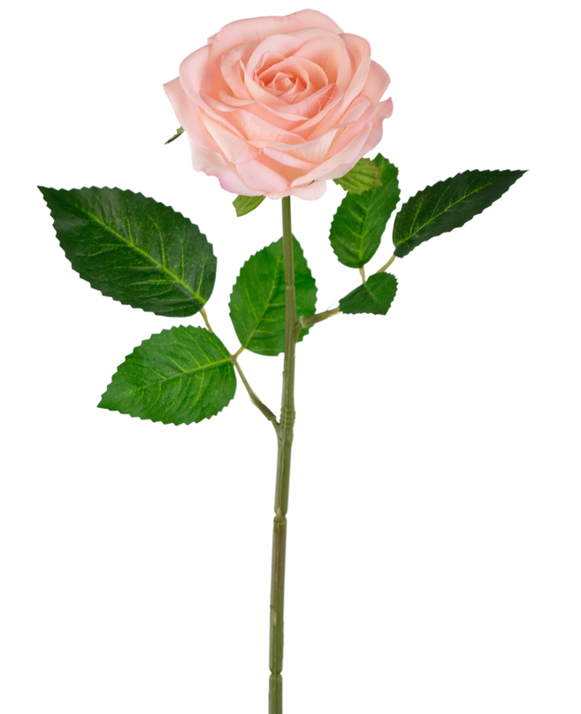 Künstliche Rose "Emine" Real Touch Rosa 43cm