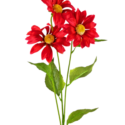 Künstliches Gänseblümchen 76 cm rot