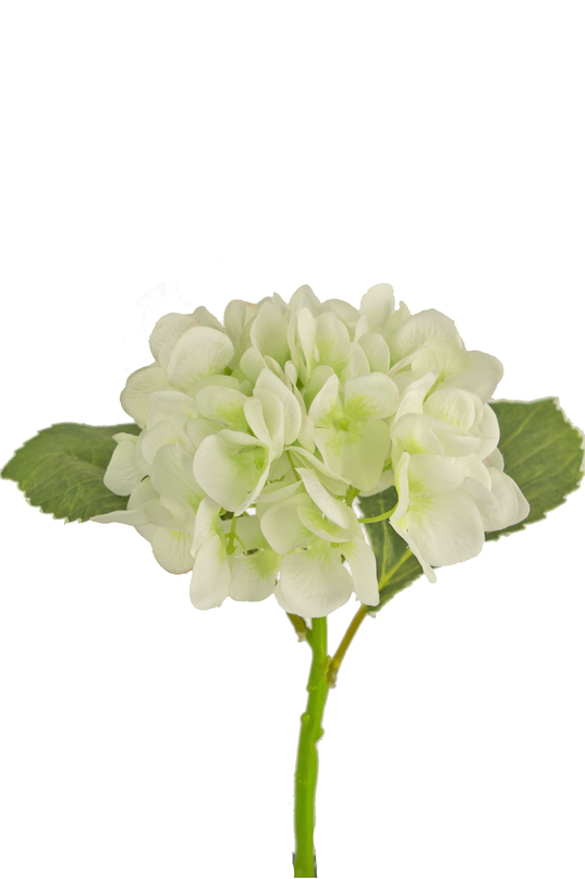 Künstliche Hortensie 33 cm weiß