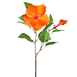 Künstliche Blume Hibiskus 73 cm orange