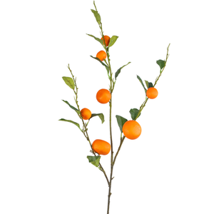 Künstlicher Mandarinenzweig 93 cm orange