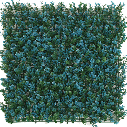 Kunstpflanzen Wand Buxus blau 50x50 cm UV
