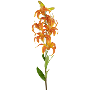 Künstliche Blume Martagon Lilie 78 cm orange