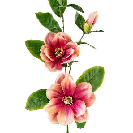 Künstliche Blume Magnolie 84 cm rosa/weiß