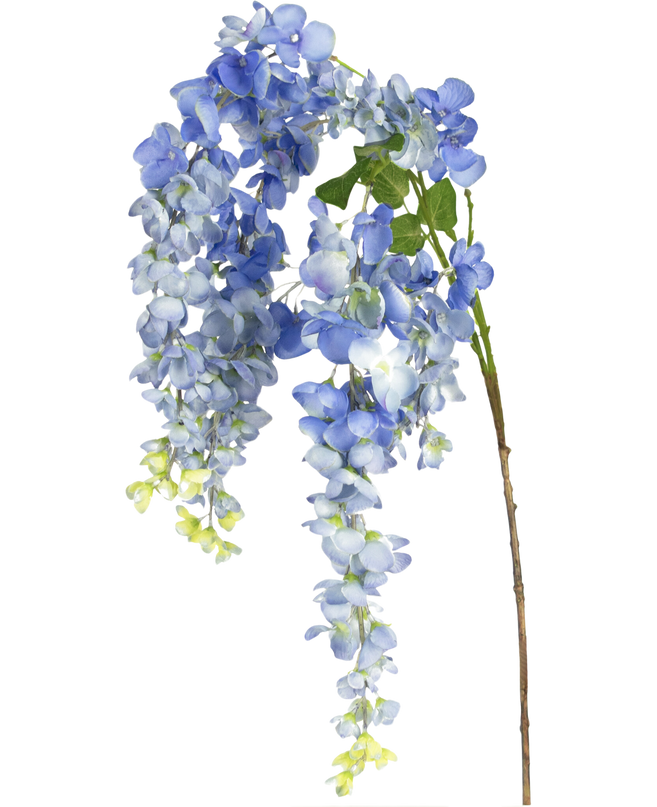 Künstliche Blume Glyzinie 115 cm blau