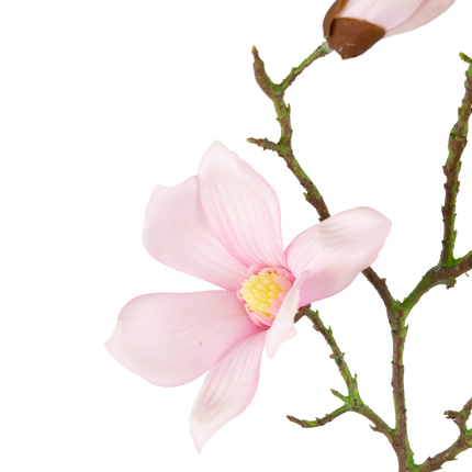 Künstliche Blume Magnolie Real Touch Rosa 72cm