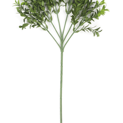 Künstlicher Buxus-Zweig 47 cm UV-beständig und feuerhemmend