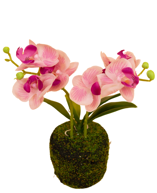 Künstliche Orchidee 32 cm weiß