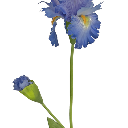 Kunstblume Iris 80 cm blau