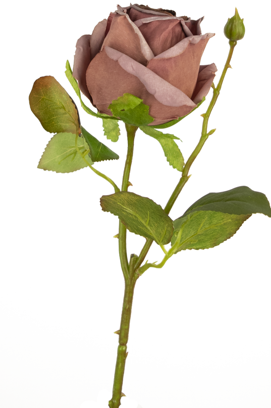 Künstliche Rose Deluxe 45 cm getrocknet lila