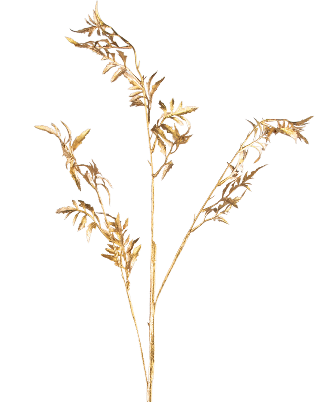 Künstlicher Zweig Farn Mini 75 cm gold