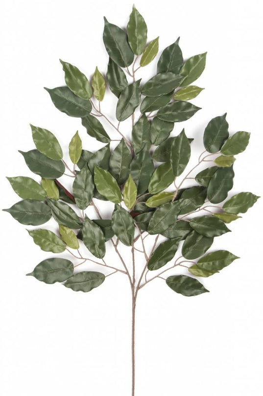 Künstlicher Zweig „Ficus“, feuerhemmend, 40 cm