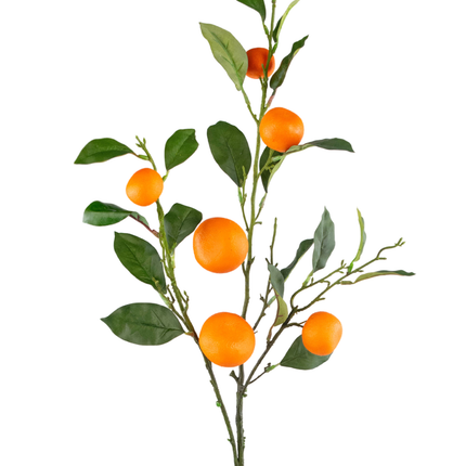 Künstlicher Mandarinenzweig 104 cm orange