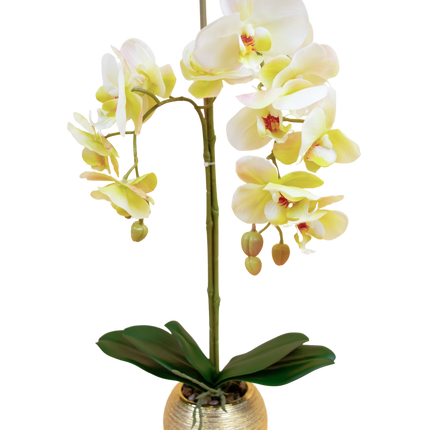 Künstliche Orchidee 85 cm rosa im Topf