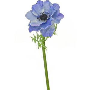 Künstliche Blume Anemone Deluxe 43 cm hellblau