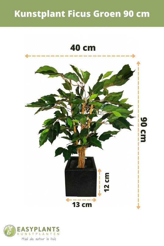 Künstliche Pflanze Ficus Grün 90 cm