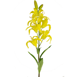 Künstliche Blume Martagon Lilie 78 cm gelb