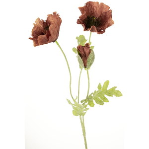 Künstliche Blume Mohn 73 cm malvenfarbig