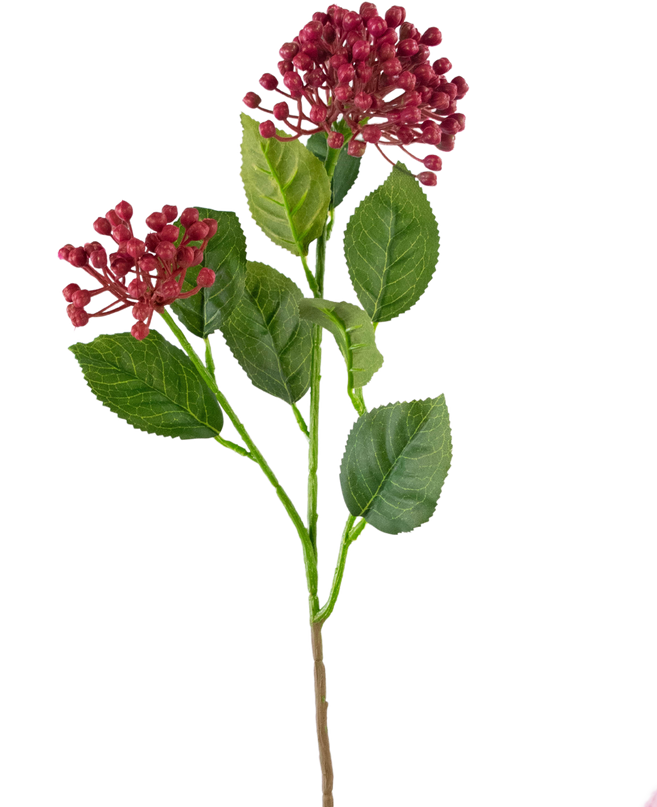 Künstliche Blume knospende Hortensie 55 cm dunkelrosa